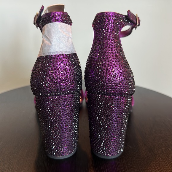 Rare! INC Lexini Two-piece Purple Crystal Sandals - Picture 5 of 9